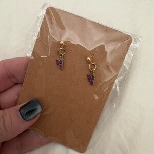 Handmade Grape Bunch Earrings